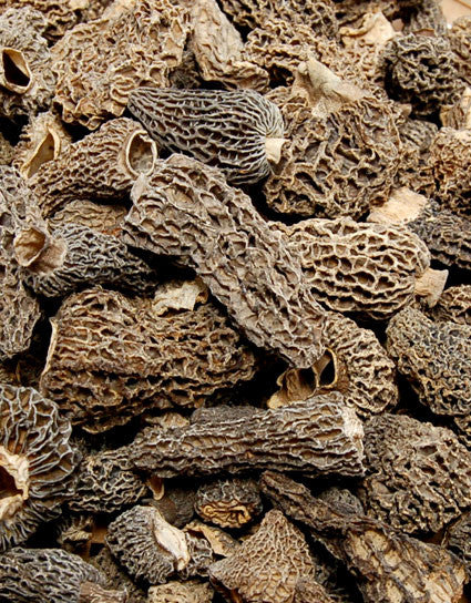 Wine Forest Wild Foods excellent quality loose Dried Wild Grey Morel Mushrooms