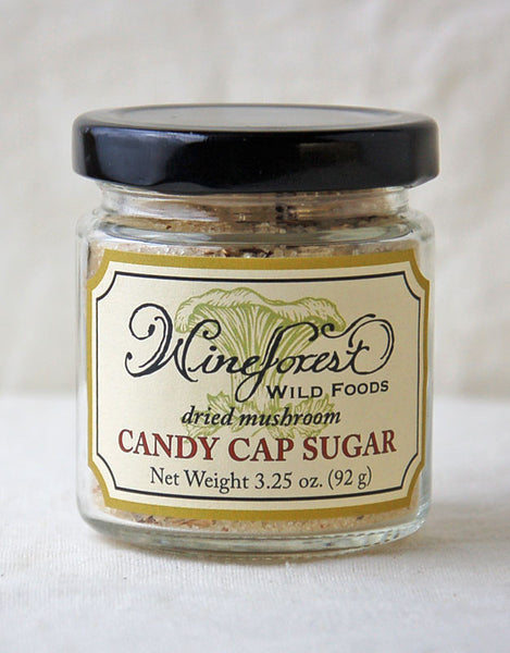 Wine Forest Wild Foods wild candy cap mushroom sugar, hand blended and sourced with care