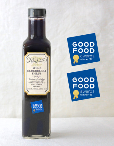 Bottle of Good Food Award-Winning Wine Forest Wild Elderberry Shrub