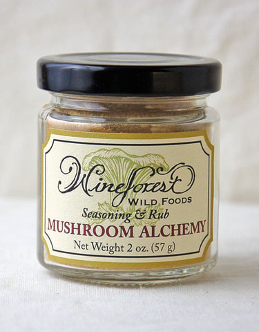 Jar of Wine Forest Wild Foods Mushroom Alchemy, expertly hand blended and sourced with care