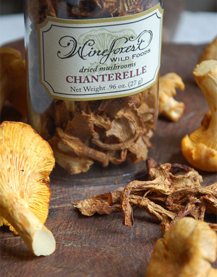 Wine Forest Wild Foods premium quality Dried Wild Chanterelle Mushrooms